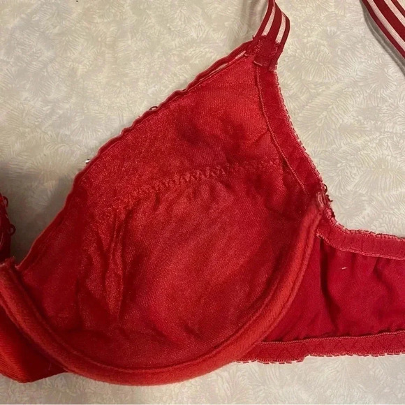 Sexy‎ Sequin Red Padded Bra 36B - Picture 6 of 11